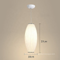 Минималистичный скандинавский белый стиль, тканевый абажур, подвесной светильник для украшения дома